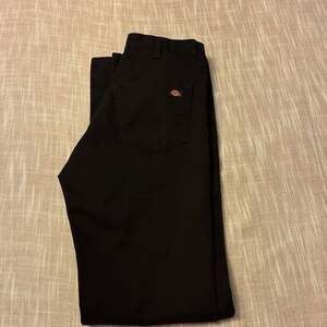 Dickies Slim Fit Twill Work Pants in Black